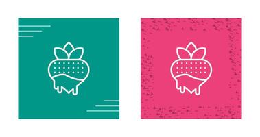 Chocolate strawberry Vector Icon