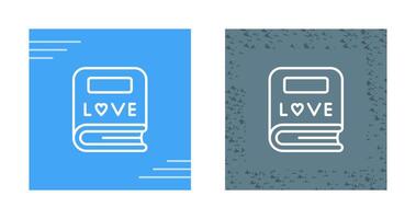 Love story book Vector Icon