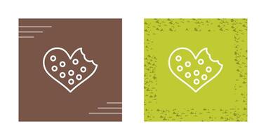 Heart shaped cookies Vector Icon