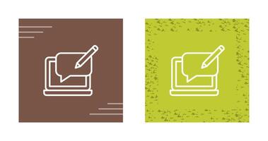 Blog Comment Vector Icon