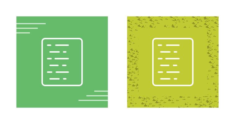 Document Align Left Vector Icon