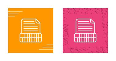 Document Insert Table Vector Icon