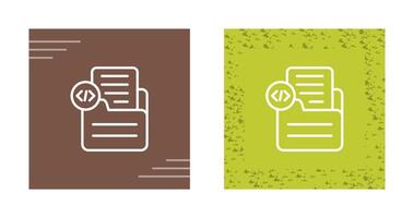Document Insert Code Vector Icon