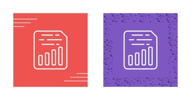 Document Insert Chart Vector Icon