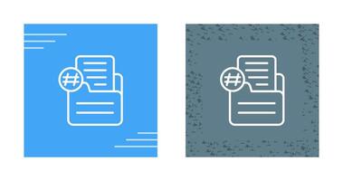 Document Numbering Vector Icon