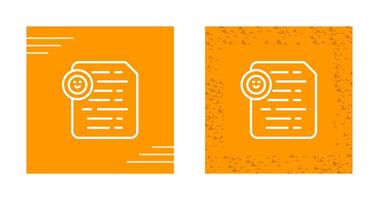 Document Insert Emoji Vector Icon