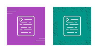 Document Indent Vector Icon