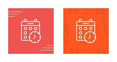 Calender Clock Vector Icon