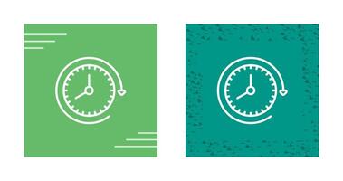 Clock with arrow Vector Icon