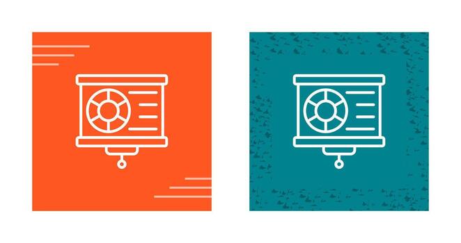 icono de vector de visualización de datos