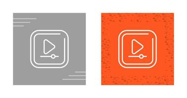 Video Play Square Vector Icon