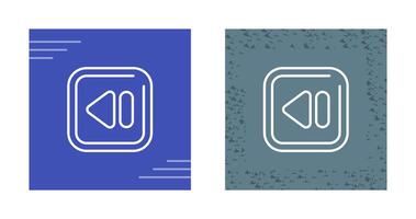 Rewind Square Vector Icon