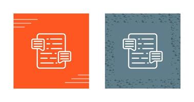 Document Commenting Vector Icon