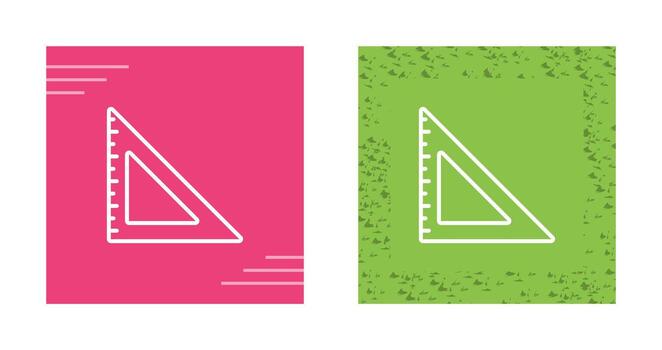 icono de vector de regla triangular