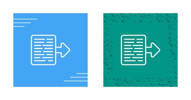 Document Export Vector Icon