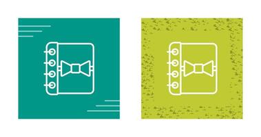 Notebook with Ribbon Vector Icon
