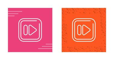 Fast Forward Square Vector Icon