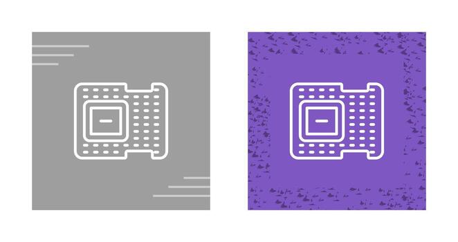 icono de vector de procesador