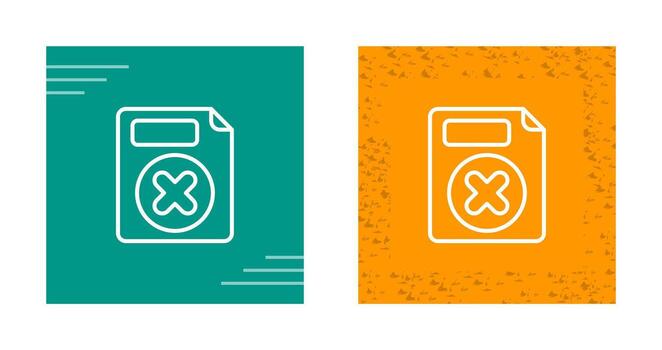 Eliminar botón vector icono