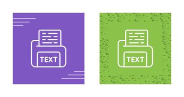 Text File Vector Icon