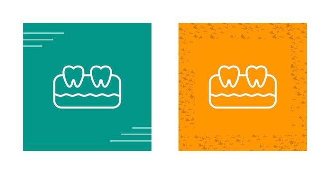 icono de vector de dientes