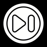 Next Track Button Vector Icon