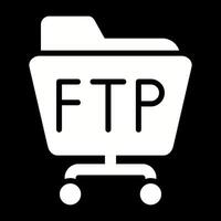 ftp servidor vector icono