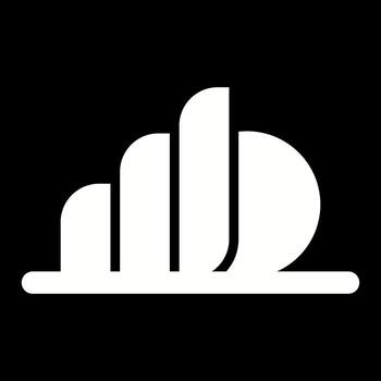 icono de vector de concha