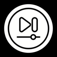 Video Next Track Button Vector Icon
