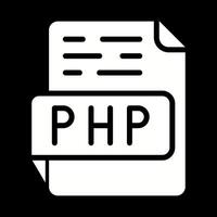 icono de vector de php