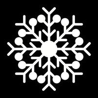 icono de vector de copo de nieve