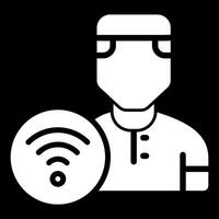 Wifi usuario vector icono