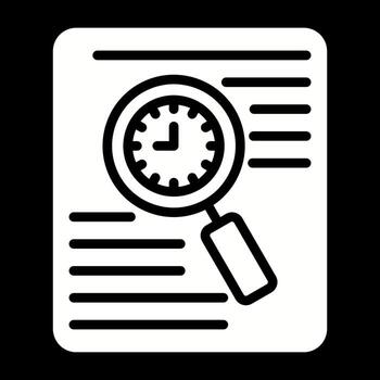 Document Tracking Vector Icon