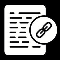 Document Link Vector Icon