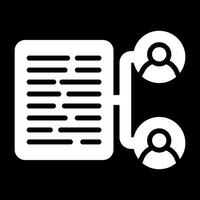 Document Collaboration Vector Icon