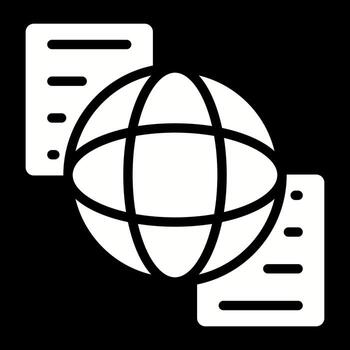 documento compartiendo vector icono