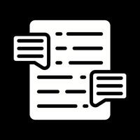 Document Commenting Vector Icon