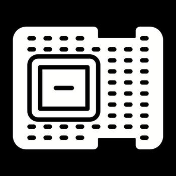 icono de vector de procesador