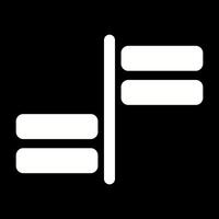 Horizontal Alignment Vector Icon