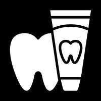 icono de vector de pasta de dientes
