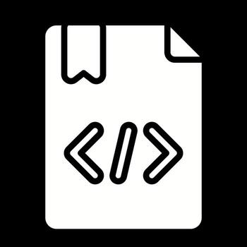 icono de vector de codificación