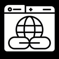 web enlace vector icono