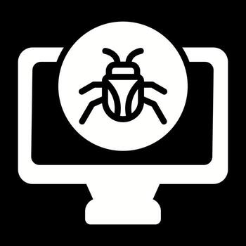 icono de vector de computadora