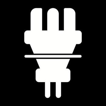 icono de vector de enchufe