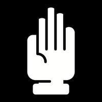 icono de vector de mano