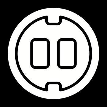 icono de vector de enchufe