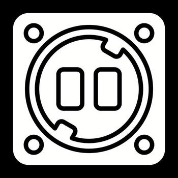 icono de vector de enchufe