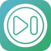 Next Track Button Vector Icon