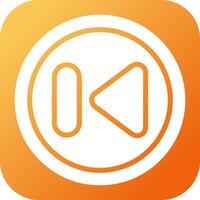 Previous Track Button Vector Icon