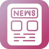 Newspaper Vector Icon